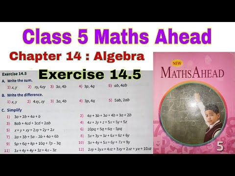 Class 5 Maths Ahead Exercise 14.5 | Algebra Concepts Explained | CBSE