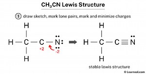 CH3CN Lewis structure - Learnool