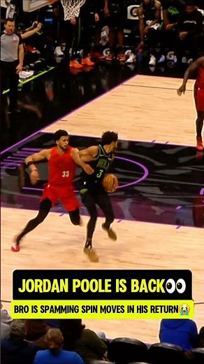 Jordan Poole COOKING in his RETURN🌪