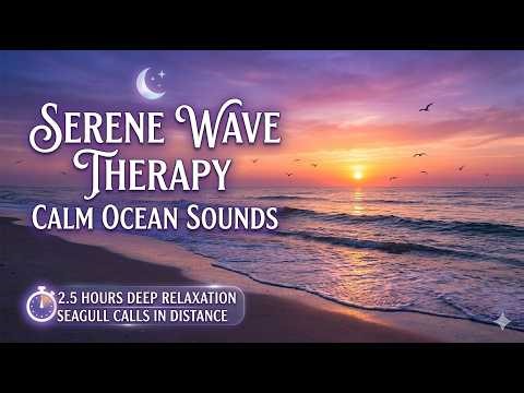 Whispers of the Tide: 2.5 Hours of Serene Ocean Waves & Distant Seagulls #oceanwaves