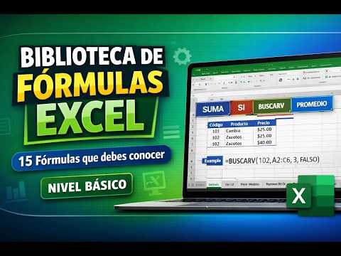 Biblioteca de Fórmulas Excel – Aprende las funciones esenciales paso a paso