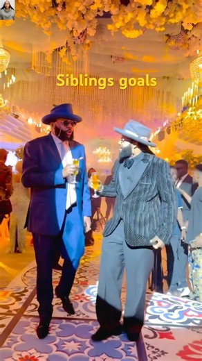 Nigerian singer, K Cee & his brother EMoney serving siblings goals in cute outfits. They look dapper