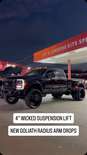 Wicked Customs/Wicked MFG | @danascustoms X @wickedsuspension 4” @wickedsuspension lift w/ Goliath radius arm drops, Coil spring upgrade, Weight scale provisions,... | Instagram