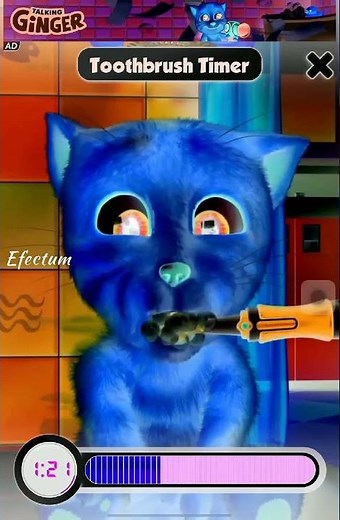 Talking Ginger Timer Para Escovar Os Dentes 2 Minutos Effects Velocidade 3X#talkingginger#toothbrush