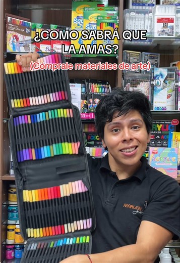 Este 14 regala materiales para demostrar tu amor ❤️🧑🏻‍🎨 #14defebrero #sanvalentin #diadelosenamorados #arte #materialesdearte