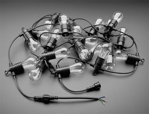 NEW PRODUCT – Cafe / Patio Light Bulb Strand with TM1814 RGBW LED – 20 Bulbs