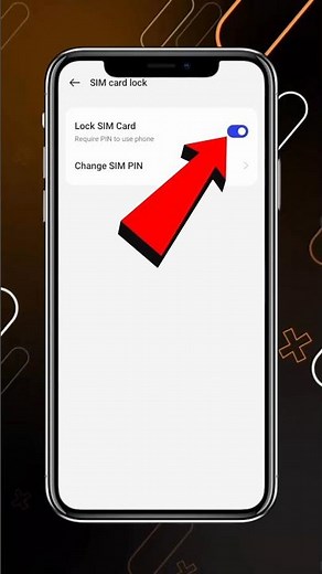 How To Lock 🔒 And Unlock Your SIM Card #mobile#mobilephone #settings #lock