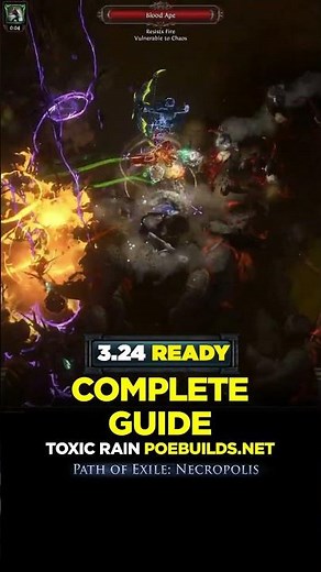 [POE 3.24] TOXIC RAIN - COMPLETE GUIDE - Poe Builds #shorts #pathofexile #poebuilds #poe