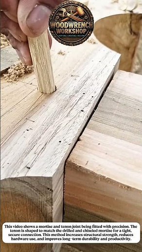 Traditional Mortise and Tenon Joint | Strong Wood Joinery Technique