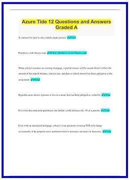 Azure Tide 12 Questions and Answers Graded A748 636x882