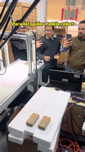 Parallel visual spider robotic arm#industrial #sixaxisrobot #collaborativerobots #palletizingrobot