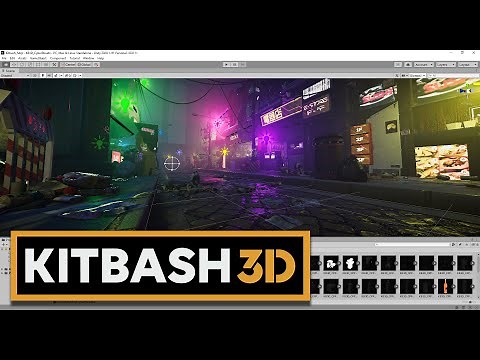 Unity 3D | Using KitBash3D Environment Kit | Cyberpunk Sci Fi City