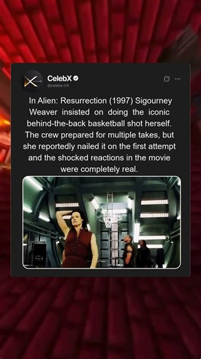 In Alien: Resurrection (1997), Sigourney Weaver nailed this shot on the first try #shorts #alien