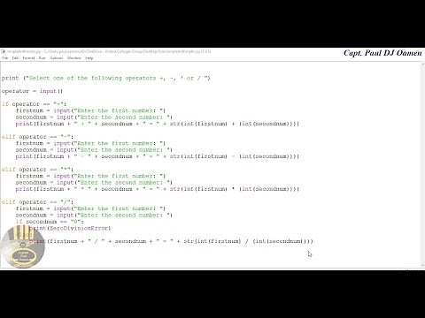 How to Create a Simple Calculator in Python - Very Good Tutorial for Beginners