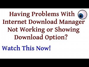 Internet Download Manager Not Working & Troubleshooting - How to update chrome extension