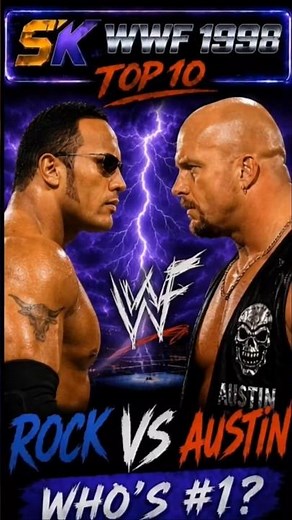 Top 10 WWF Wrestlers of 1998 👑 | The RocK, Steve Austin, Undertaker #wwf #90s #wrestling #wwe #top10