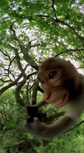 POV: A Monkey Just Took a Better Selfie Than You