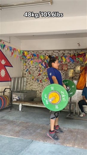 Girl weightlifting training #nepal #weightlifting #training #shorts #video