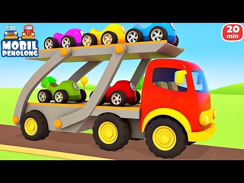 Mobil Penolong - Kendaraan jalanan & mobil-mobilan untuk anak | Pelajari warna dengan kartun
