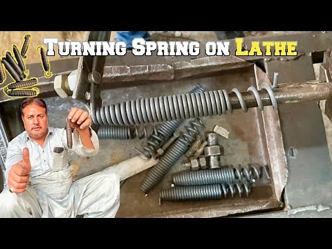 Handcrafted Springs on the Lathe: Mastering Manual Machining Techniques | Spring Making process