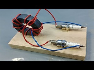 how to make free electricity using spark plug and magnet