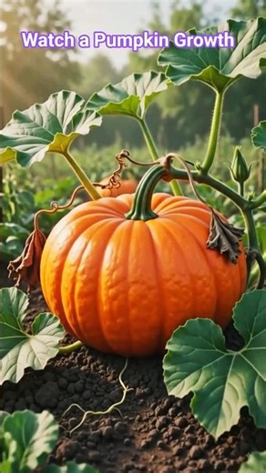 Watch a Pumpkin Grow in Seconds! 🎃 #gardening #plantgrowth #plant #timelapse #ai
