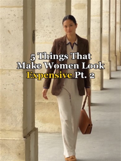 5 Things That Make Women Look Expensive Pt. 2. A wool coat, a cashmere knit, tailored trousers, a white shirt and a silk scarf. Which one do you own? Shop the look, link in BIO. 10% off with code BLENIN10. #oldmoney #classy #elegant #quietluxury #womensfashion