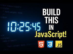 Create a Digital Clock Using HTML, CSS & JavaScript | Real-Time Clock Tutorial