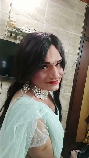 Indian Crossdresser’s Stunning Male to Female Makeup Transformation | Beautiful Feminine Look