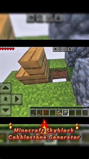 1 BLOKLA BAŞLADIM! 😳 #shorts #cobblestonegenerator #minecraft #minecraftfarm #skyblock