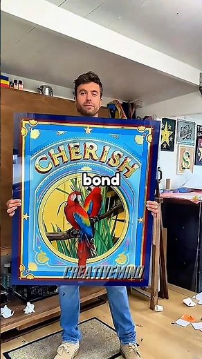 This Artist Spent 100s of Hours Painting BACKWARDS on Glass#artshorts