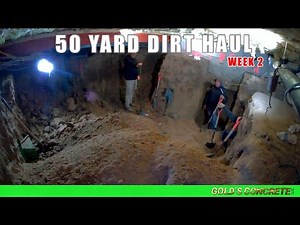 Hand Digging 50 Yards of Dirt out of our basement digout