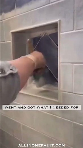 How do I paint shower tile?