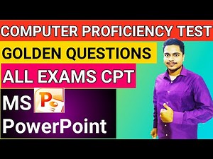 🔥MS Power Point Golden CPT questions solved for all exams | ICCR SSC KVS RRB practical
