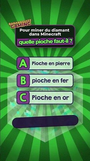What kind of pickaxe do you need to mine diamonds in Minecraft? ⛏️😳
