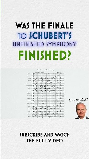 Was the Finale to Schubert's Unfinished Symphony Finished?