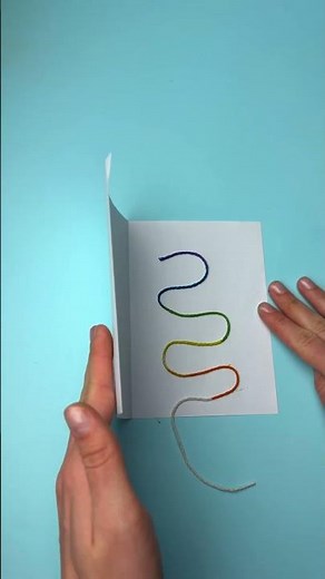 Wow, did you really draw that with just a piece of thread?! 🫨 Smart hacks for smart kids #learning