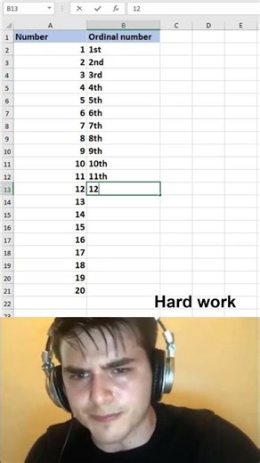How to generate numbers quickly in excel 😱 #excel #office #spreadsheet