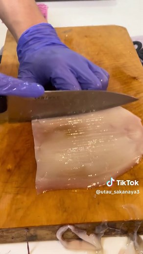 スルメイカのお刺身を2分で作る方法（時短レシピ）