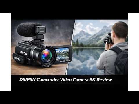 🎥 DSIPSN Camcorder Video Camera 6K Review 📸