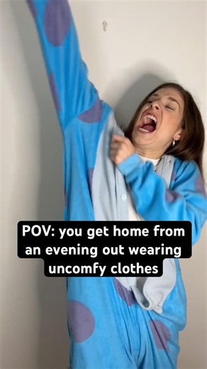 POV: you get home from an evening out wearing uncomfy clothes #clothes #uncomfortable #comedy #home
