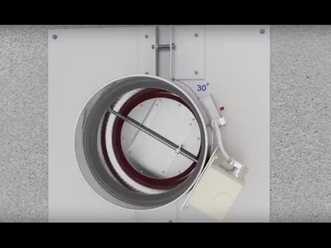 FSDR60 True Round Combination Fire & Smoke Damper Concrete/Masonry Partition Wall/Floor Installation
