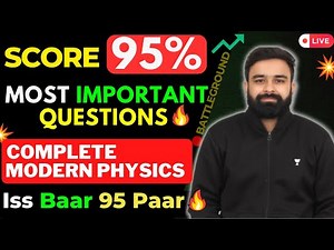 Top Most Important Questions of Modern Physics🔥😨 | Class 12 Physics | Vishal Khattar