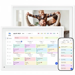 Tabwee 10.1 Inch WiFi Digital Calendar, Smart Touchscreen Interactive Display for Family Schedules Chore Chart, Meal Planner, To Do List, Smart Sync Switchable Digital Photo Frame w/Desk Stand