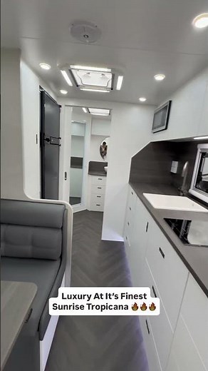 This 22ft Caravan Defines Luxury | Full Sunrise Tropicana Tour #sunrisecaravans #caravan #rvlife