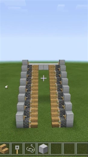 How to make a automatic stairs in Minecraft || #minecraft || #shorts