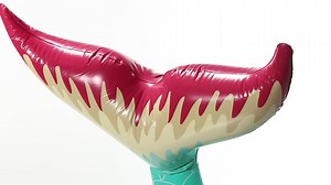 Watch Jasonwell Giant Inflatable Mermaid Tail Pool Float with Fast Valves Summer Beach Swimming Pool Pa... on Amazon Live