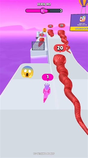 Snake Run Race: Speed, Strategy, And Survival! Level 182 😱😍 #trending #shorts #youtubeshorts #games