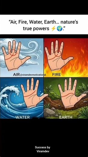“Power of 4 Elements 🌍🔥💧🌪️” #successmindset