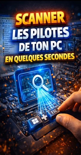 🔎 Scanner les pilotes de ton PC en quelques secondes ! #windows #windows10 #windows11 #astuce #pc